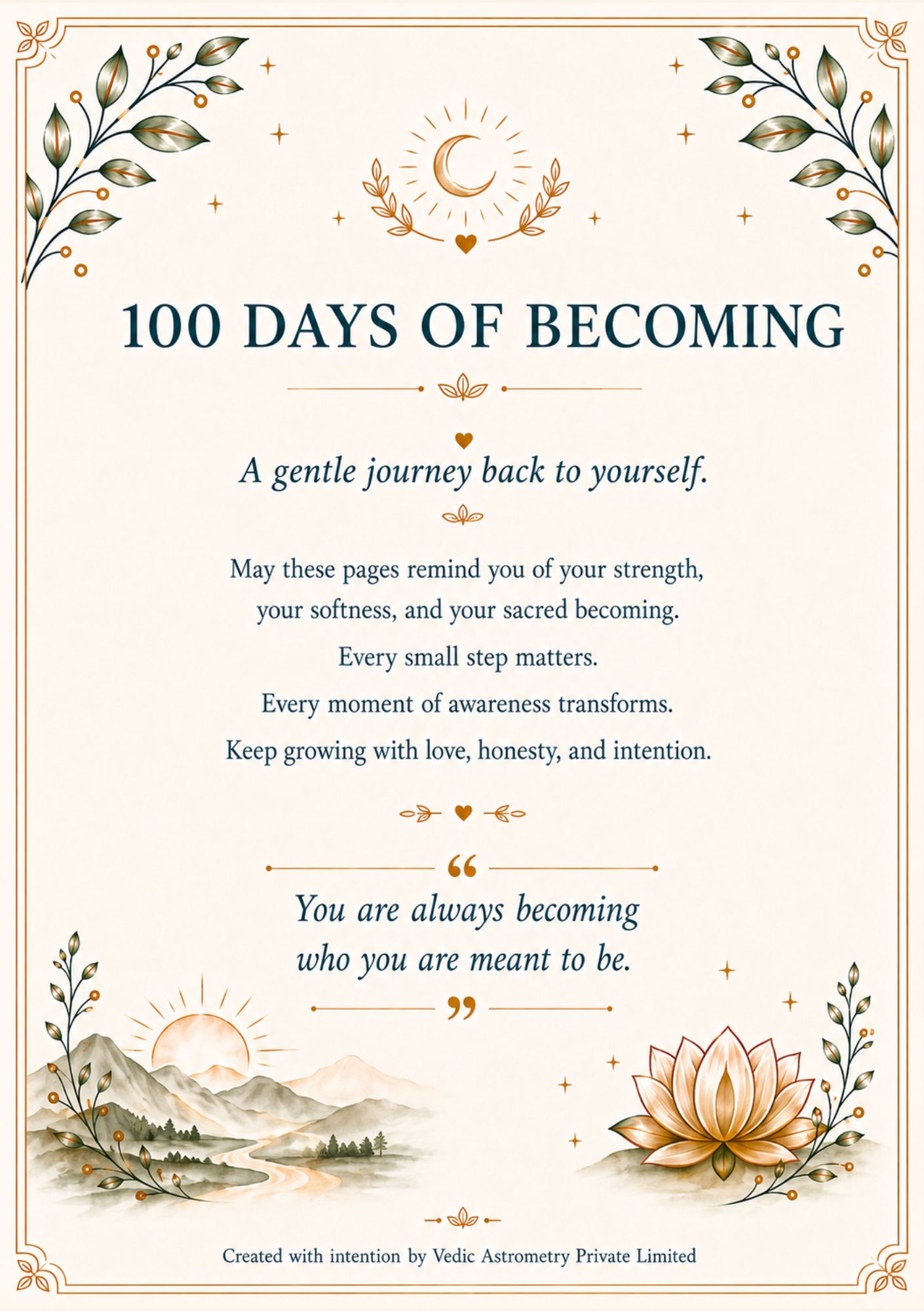 100 Days of Becoming — A gentle journey back to yourself