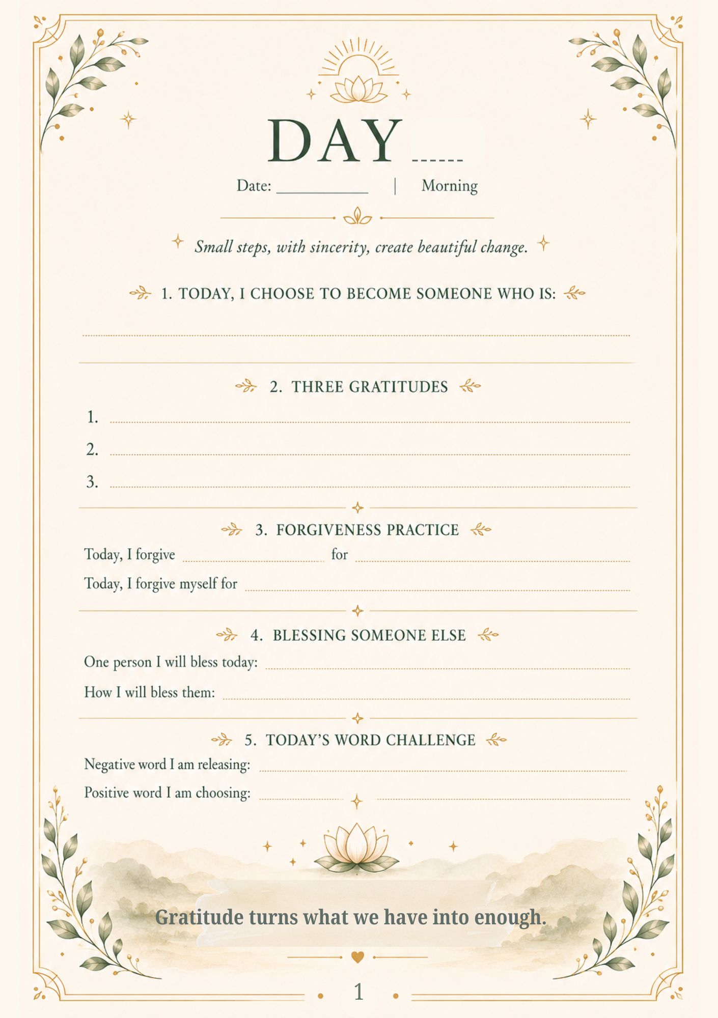100 Days of Becoming — Daily morning practice
